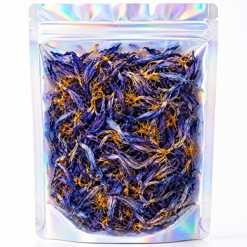Dried Blue Lotus Petals & Stamens